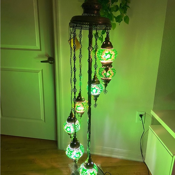 Turkish floor lamp 7 globes - Picture 4 of 4